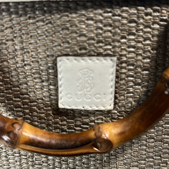 Gucci Raffia Bamboo Handles Straw Tote ✅COA Included - Picture 9 of 16